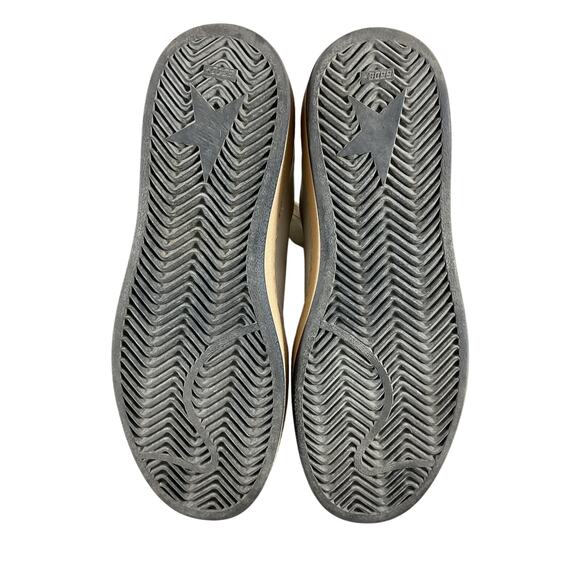 Golden Goose 'Ballstar' White Leather Glittered Distressed Leather Sneakers - Picture 7 of 7